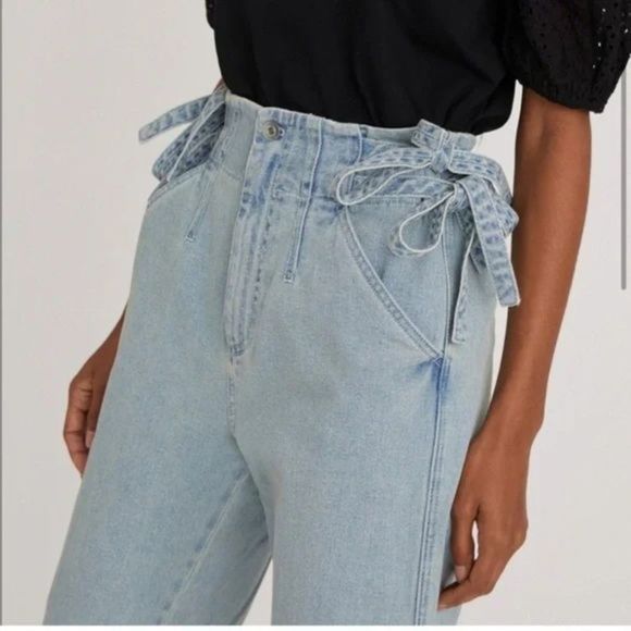 SOMETHING NAVY Sydney Side Tie Pants NWT Sz 2 - Picture 2 of 6